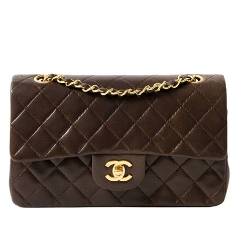 chocolate chanel classic flap bag|More.